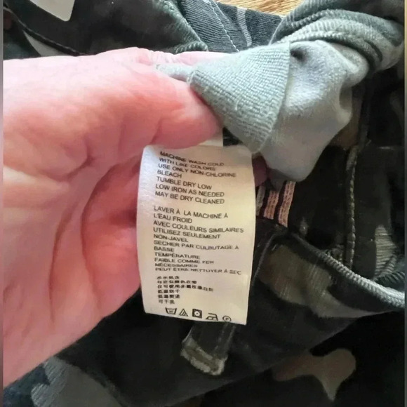 Anthropologie Pilcro and Letterpress high rise skinny, camo corduroy pants sz 27 - Picture 8 of 11